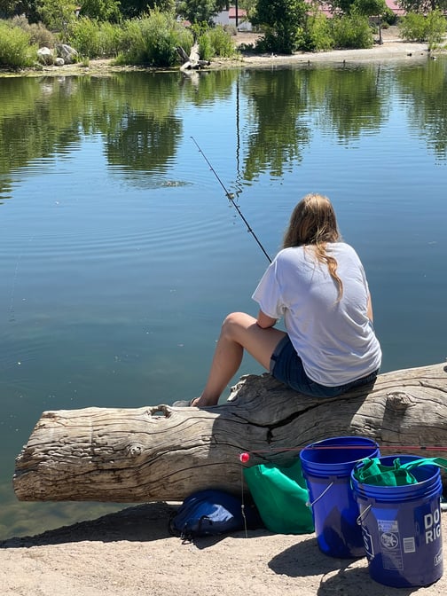 Fishing at Tingley Beach